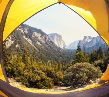 Camping at Yosemite National Park, California, USA