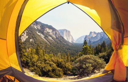 Camping at Yosemite National Park, California, USA