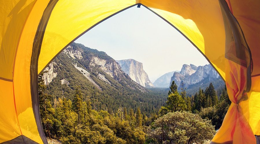 Camping at Yosemite National Park, California, USA